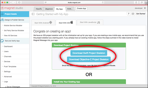 Download Project Skeleton